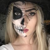 Halloweenske líčenie na odbornom výcviku