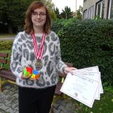 Majsterka Európy v skladaní rubikových kociek