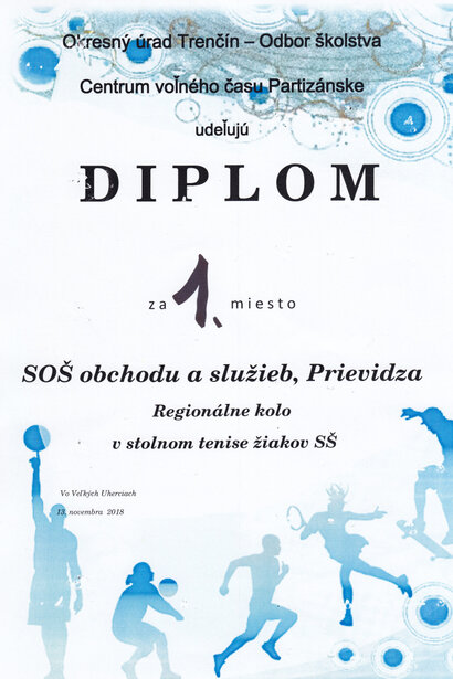 Regionálne kolo v stolnom tenise 2018