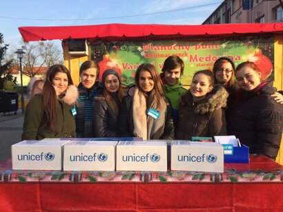 Vianočná zbierka UNICEF 2016 na Kaline