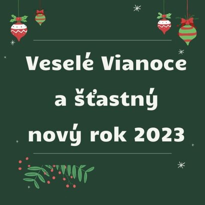 Veselé Vianoce a šťastný nový rok 2023