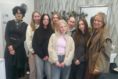 Odborná exkurzia v kozmetickom salóne