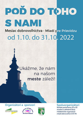 Mesiac dobrovoľníctva – mladí pre prievidzu - 01 mesiac dobrovolnictva, plagat