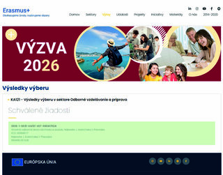Zväčšiť fotografiu - Naša škola uspela vo výzve erasmus+ 2026