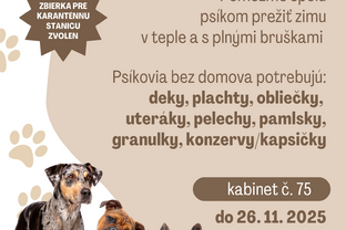 Zväčšiť fotografiu - Zbierka pre útulkáčov