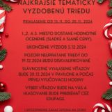 Vianočná súťaž o najkrajšie tematicky vyzdobenú triedu