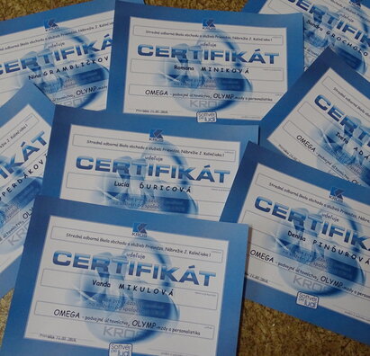 Certifikáty 2018 - Účtovníctvo
