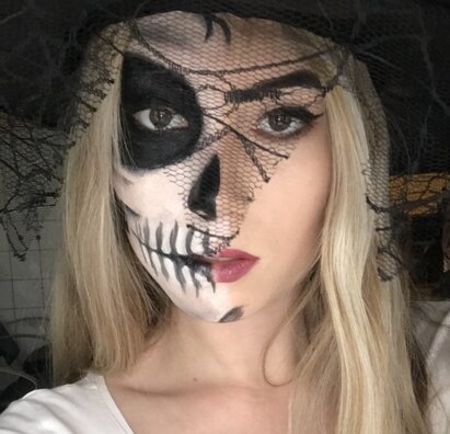 Halloweenske líčenie na odbornom výcviku