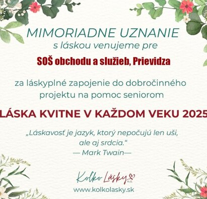 Láska kvitne v každom veku 2025
