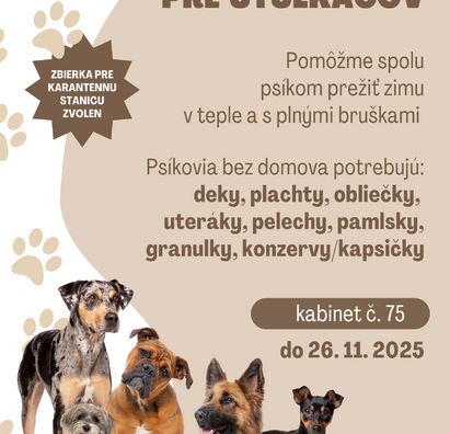 Zbierka pre útulkáčov